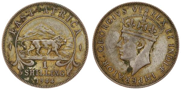1 Shilling Ostafrika Silber Georg VI (1895-1952)