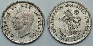 1 Shilling Südafrika Silber Georg VI (1895-1952)