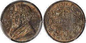 1 Shilling Südafrika Silber Paul Kruger (1825 - 1904)