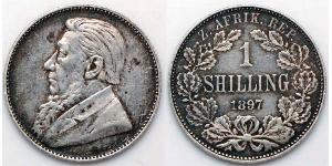 1 Shilling Südafrika Silber Paul Kruger (1825 - 1904)