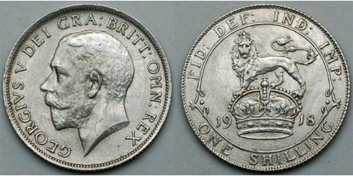 1 Shilling Vereinigtes Königreich Silber George V (1865-1936)