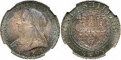 1 Shilling Vereinigtes Königreich von Großbritannien und Irland (1801-1922) Silber Victoria (1819 - 1901)