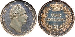 1 Shilling Vereinigtes Königreich von Großbritannien und Irland (1801-1922) Silber Wilhelm IV (1765-1837)