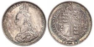 1 Shilling Vereinigtes Königreich von Großbritannien und Irland (1801-1922) Silber Victoria (1819 - 1901)