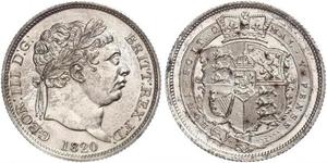 1 Shilling Vereinigtes Königreich von Großbritannien und Irland (1801-1922) Silber Georg III (1738-1820)