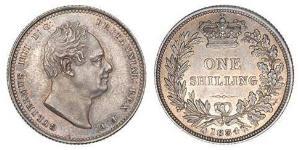 1 Shilling Vereinigtes Königreich von Großbritannien und Irland (1801-1922) Silber Wilhelm IV (1765-1837)