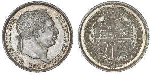 1 Shilling Vereinigtes Königreich von Großbritannien und Irland (1801-1922) Silber Georg III (1738-1820)