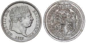 1 Shilling Vereinigtes Königreich von Großbritannien und Irland (1801-1922) Silber Georg III (1738-1820)