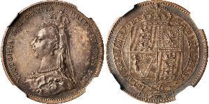 1 Shilling Vereinigtes Königreich von Großbritannien und Irland (1801-1922) Silber Victoria (1819 - 1901)