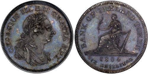 1 Shilling Vereinigtes Königreich von Großbritannien und Irland (1801-1922) Silber Georg III (1738-1820)