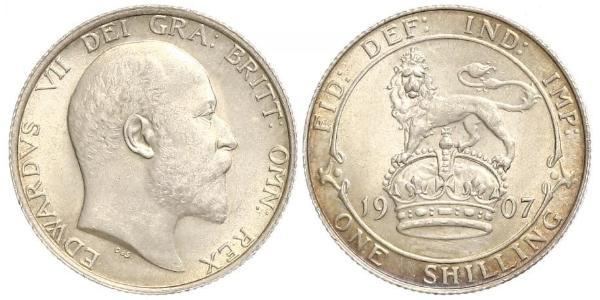 1 Shilling Vereinigtes Königreich von Großbritannien und Irland (1801-1922) Silber Eduard VII (1841-1910)