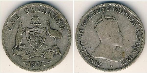 1 Shilling Australia (1788 - 1939) Silver Edward VII (1841-1910)