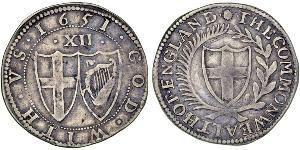 1 Shilling Commonwealth of England (1649-1660) Silver 