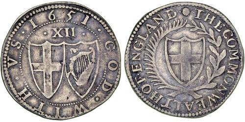 1 Shilling Commonwealth of England (1649-1660) Silver 