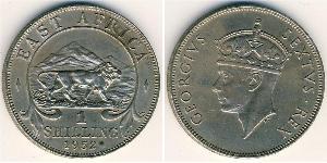 1 Shilling East Africa Silver George VI (1895-1952)