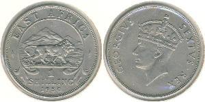 1 Shilling East Africa Silver George VI (1895-1952)