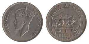 1 Shilling East Africa Silver George VI (1895-1952)