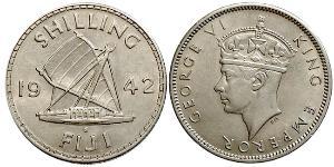 1 Shilling Fiji Silver George VI (1895-1952)