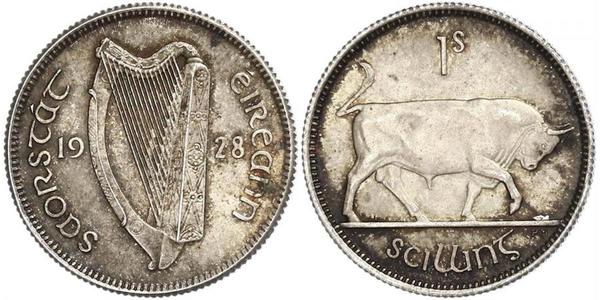 1 Shilling Ireland (1922 - ) Silver 