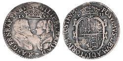 1 Shilling Kingdom of England (927-1649,1660-1707) Silver Mary I of England (1516-1558)