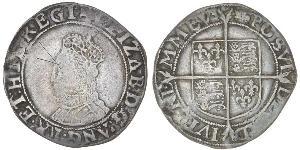 1 Shilling Kingdom of England (927-1649,1660-1707) Silver Elizabeth I (1533-1603)