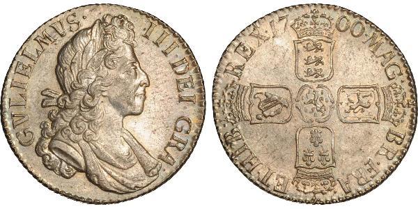 1 Shilling Kingdom of England (927-1649,1660-1707) Silver William III (1650-1702)