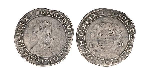 1 Shilling Kingdom of England (927-1649,1660-1707) Silver Edward VI  (1537-1553)