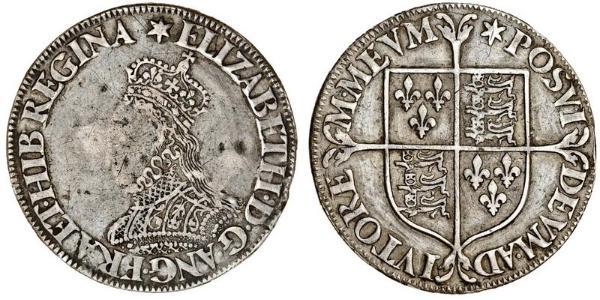 1 Shilling Kingdom of England (927-1649,1660-1707) Silver Elizabeth I (1533-1603)