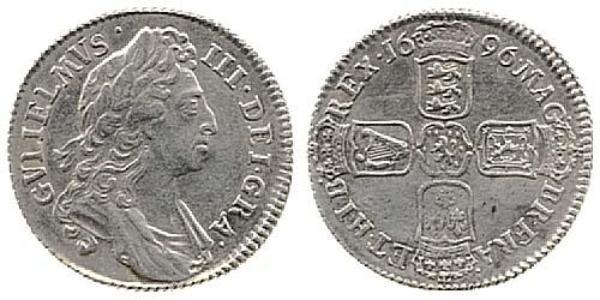 1 Shilling Kingdom of England (927-1649,1660-1707) Silver William III (1650-1702)