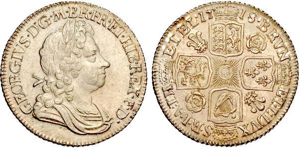 1 Shilling Kingdom of Great Britain (1707-1801) Silver George I (1660-1727)