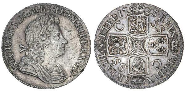 1 Shilling Kingdom of Great Britain (1707-1801) Silver George I (1660-1727)