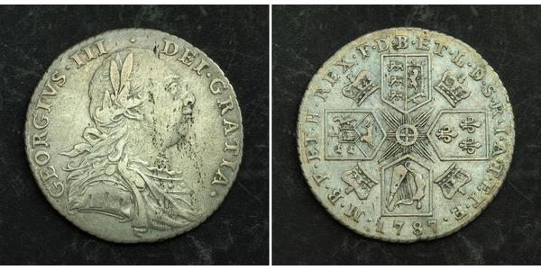 1 Shilling Kingdom of Great Britain (1707-1801) Silver George III (1738-1820)