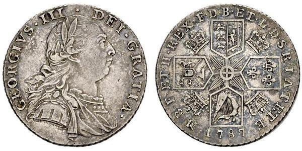 1 Shilling Kingdom of Great Britain (1707-1801) Silver George III (1738-1820)