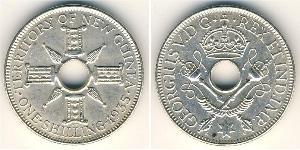 1 Shilling New Guinea Silver 