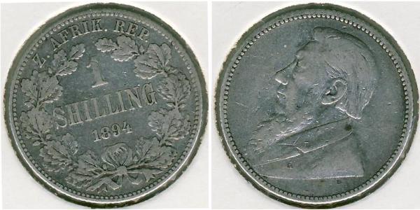 1 Shilling South Africa Silver Paul Kruger (1825 - 1904)