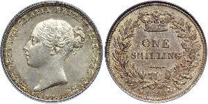 1 Shilling United Kingdom of Great Britain and Ireland (1801-1922) Silver Victoria (1819 - 1901)