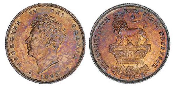 1 Shilling United Kingdom of Great Britain and Ireland (1801-1922) Silver George IV (1762-1830)