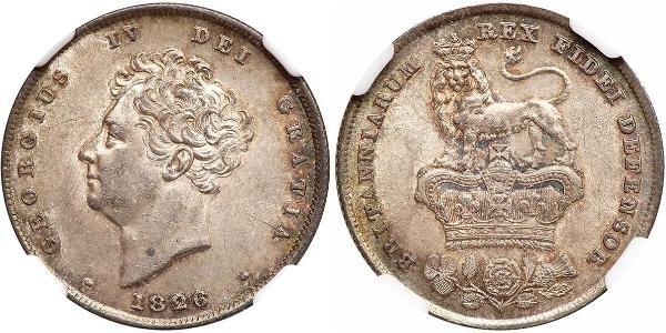 1 Shilling United Kingdom of Great Britain and Ireland (1801-1922) Silver George IV (1762-1830)