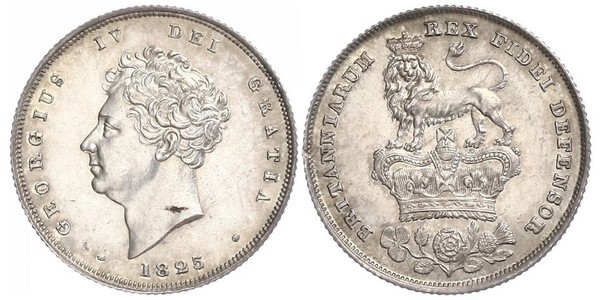 1 Shilling United Kingdom of Great Britain and Ireland (1801-1922) Silver George IV (1762-1830)