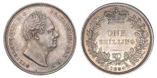 1 Shilling United Kingdom of Great Britain and Ireland (1801-1922) Silver William IV (1765-1837)