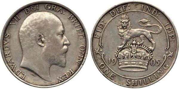 1 Shilling United Kingdom of Great Britain and Ireland (1801-1922) Silver Edward VII (1841-1910)