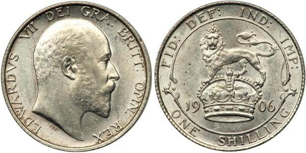 1 Shilling United Kingdom of Great Britain and Ireland (1801-1922) Silver Edward VII (1841-1910)