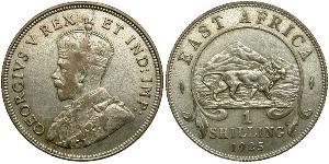 1 Shilling East Africa 銀 乔治五世  (1865-1936)