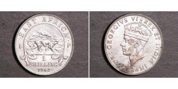 1 Shilling East Africa 銀 乔治六世 (1895-1952)