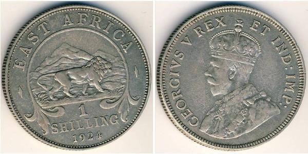 1 Shilling East Africa 銀 乔治五世  (1865-1936)