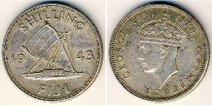 1 Shilling Fiji 銀 乔治六世 (1895-1952)