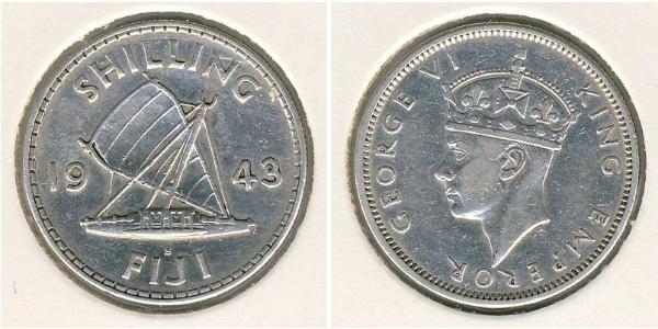 1 Shilling Fiji 銀 乔治六世 (1895-1952)