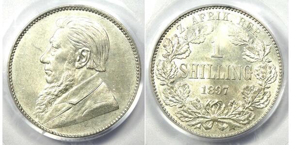 1 Shilling South Africa 銀 保罗·克留格尔 (1825 - 1904)