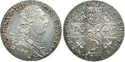1 Shilling 大不列顛王國 (1707 - 1800) 銀 喬治三世 (1738-1820)