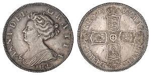 1 Shilling 大不列顛王國 (1707 - 1800) 銀 安妮 (英国女王) (1665-1714)